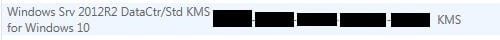 WIndows Server 2012 VLSC KMS Key