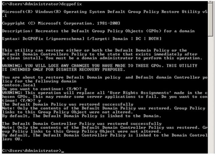 default domain controller policy user rights assignment