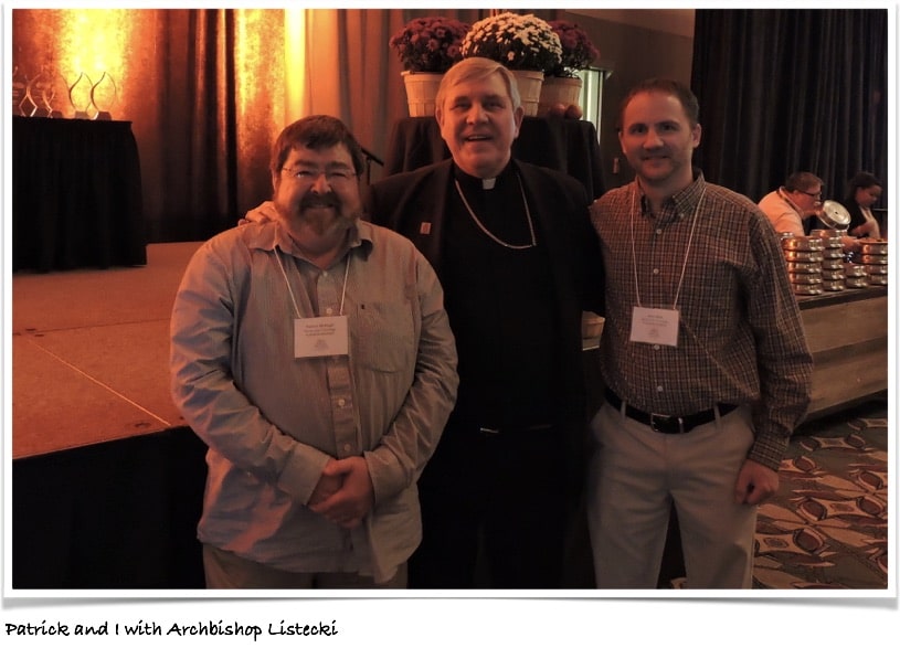 Meeting Archbishop Listeki at the Catholic Educators Convention in Milwaukee