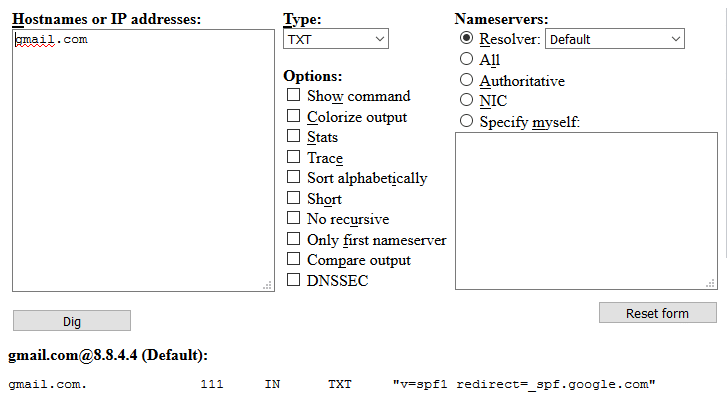 Gmail IP address ranges