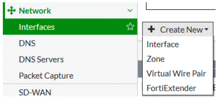 Creating Fortigate virtual wire pairs